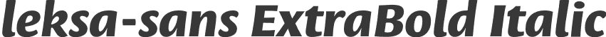 leksa-sans ExtraBold Italic