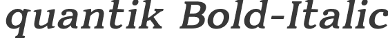 quantik Bold-Italic