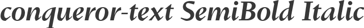 conqueror-text SemiBold Italic