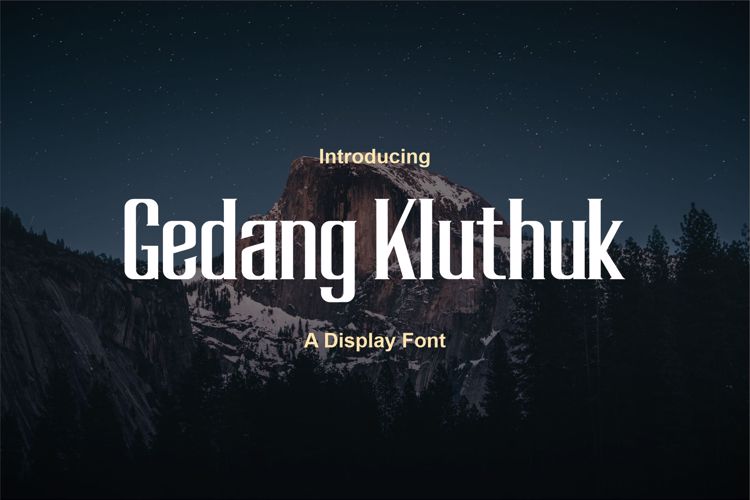 Gedang - Kluthuk Font