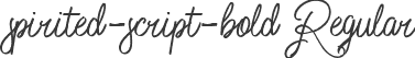 spirited-script-bold Regular