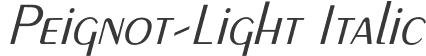 Peignot-Light Italic