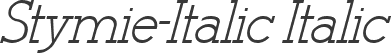 Stymie-Italic Italic