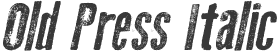 Old Press Italic