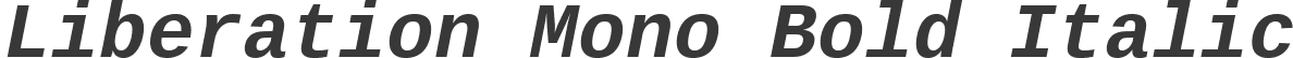 Liberation Mono Bold Italic
