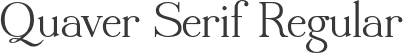 Quaver Serif Regular