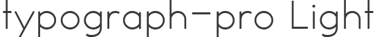 typograph-pro Light