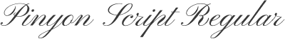 Pinyon Script Regular