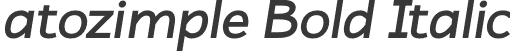 atozimple Bold Italic