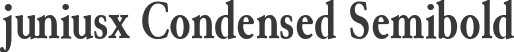 juniusx Condensed Semibold