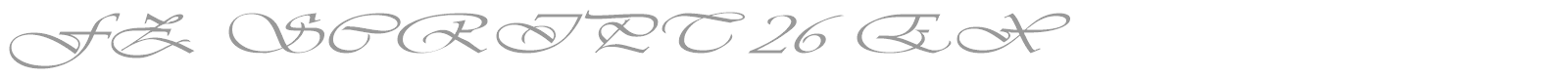 FZ SCRIPT 26 EX font preview