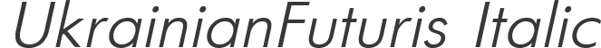 UkrainianFuturis Italic