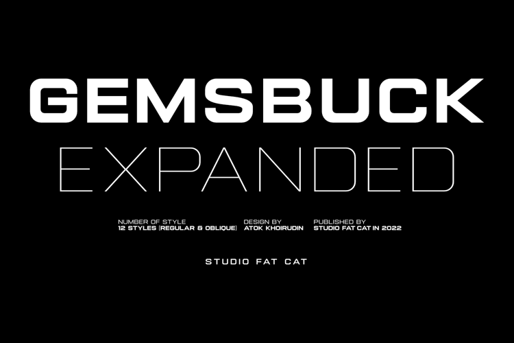 Gemsbuck 01 Medium Font