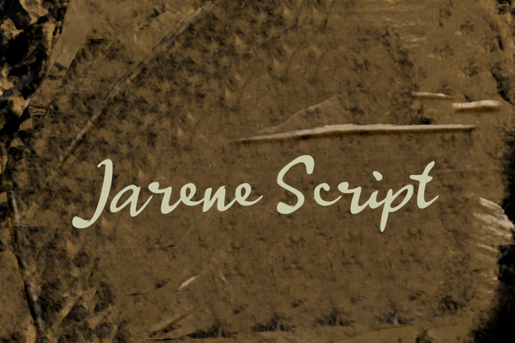 j Jarene Script Font