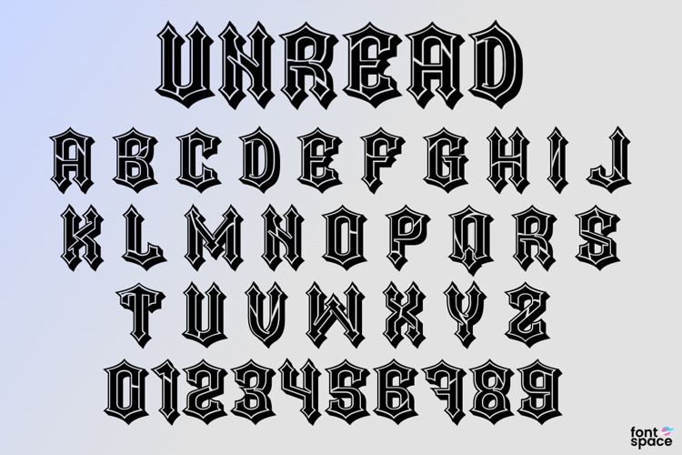 Unread Font