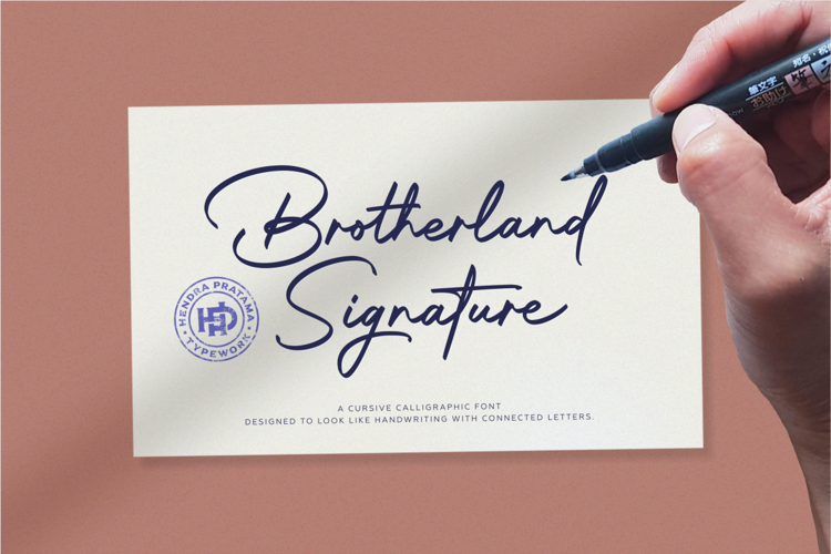 Brotherland Signature Font