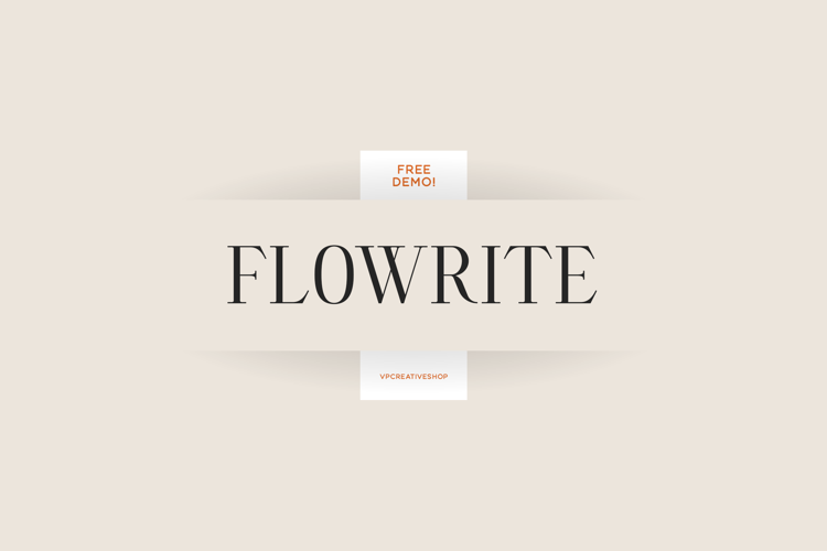 Flowrite Font