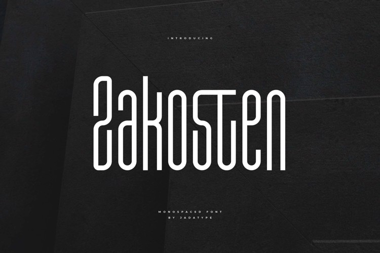 Zakosten Font