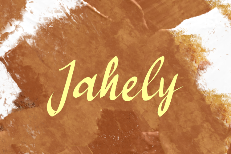 j Jahely Font