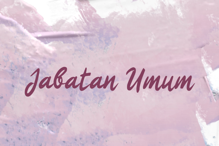 j Jabatan Umum Font