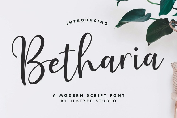 Betharia Script Font