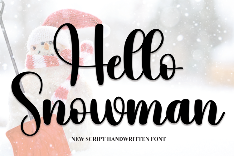 Hello Snowman Font