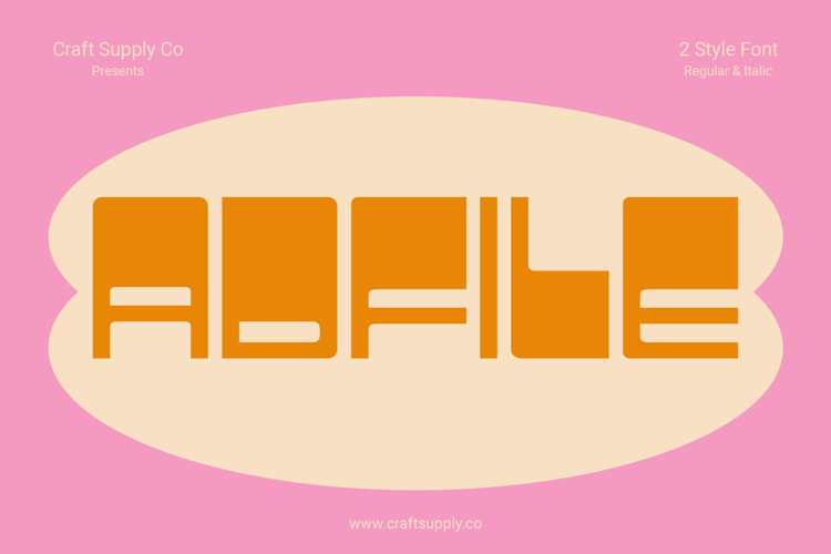 Adfile Font