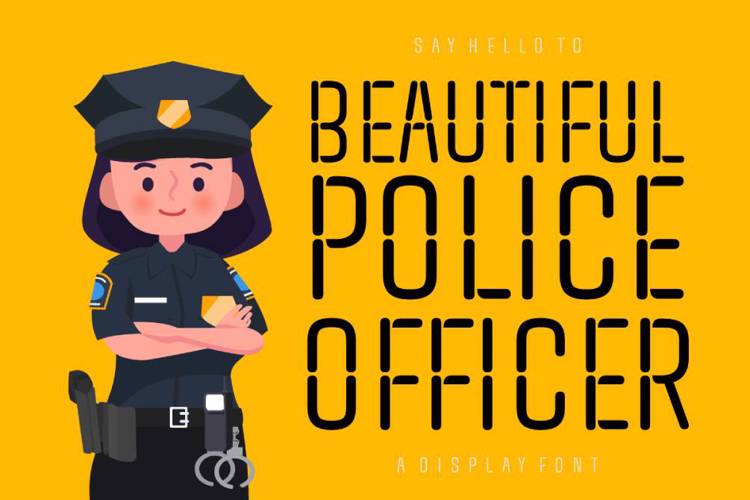 Beautiful Police Officer Font