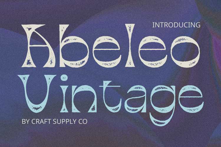 Abeleo Vintage Stamp Font