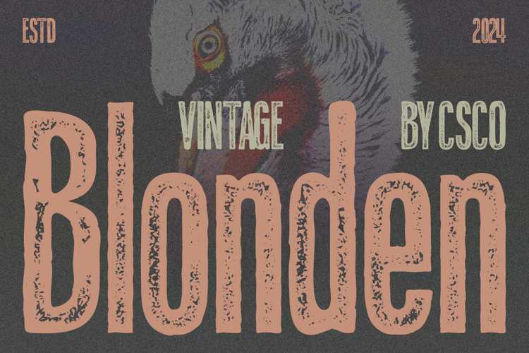 Blonden Vintage Stamp Font