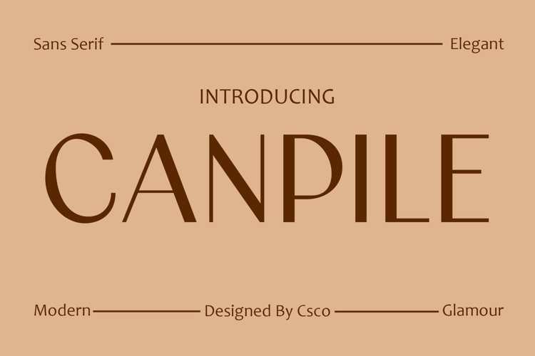 Canpile Font