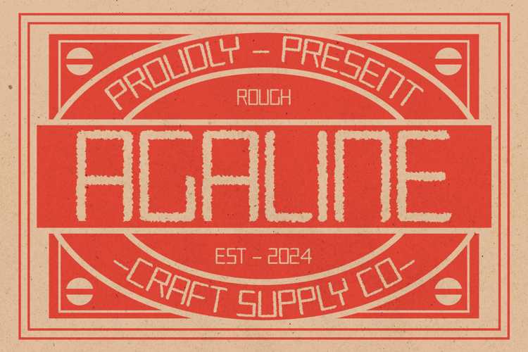 Agaline Rough Font