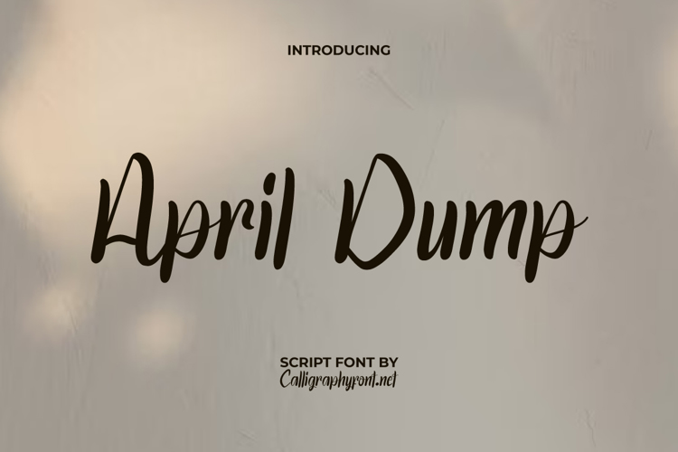 April Dump Font