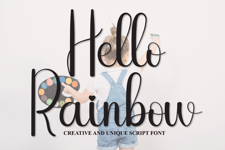 Hello Rainbow Font