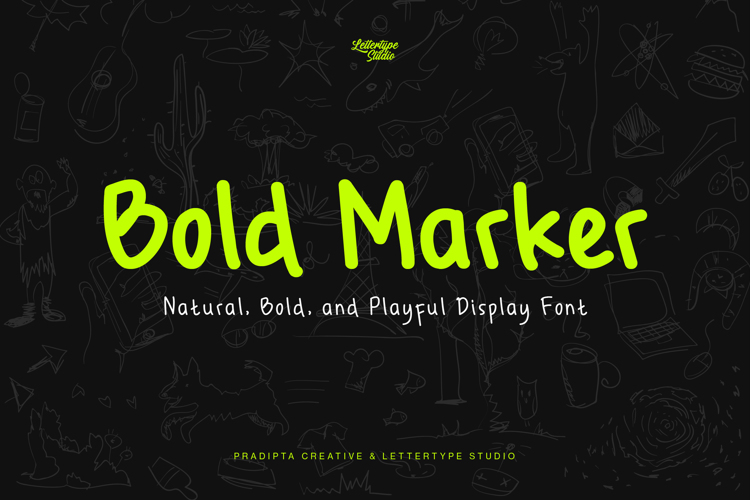 Bold Marker Font