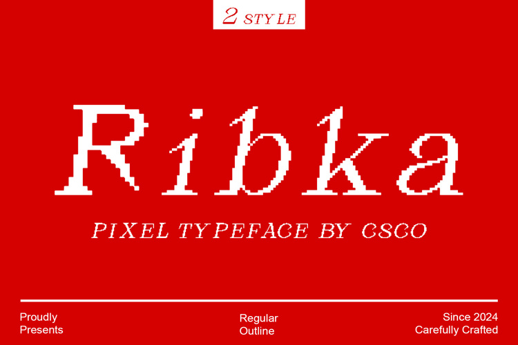 Ribka Pixel Font