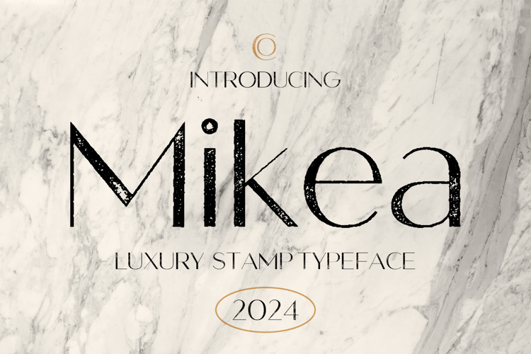Mikea Stamp Font