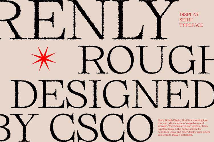 Renly Rough Font