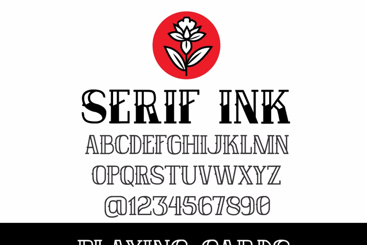 Serif Ink Font