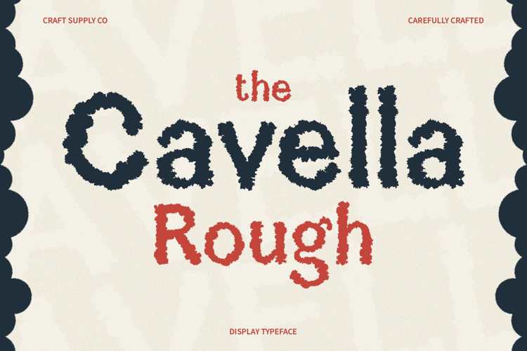 Cavella Rough Font