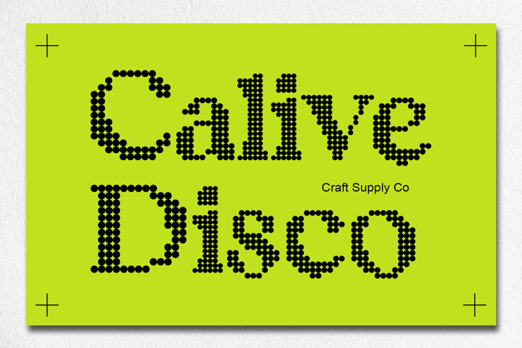 Calive Disco Font