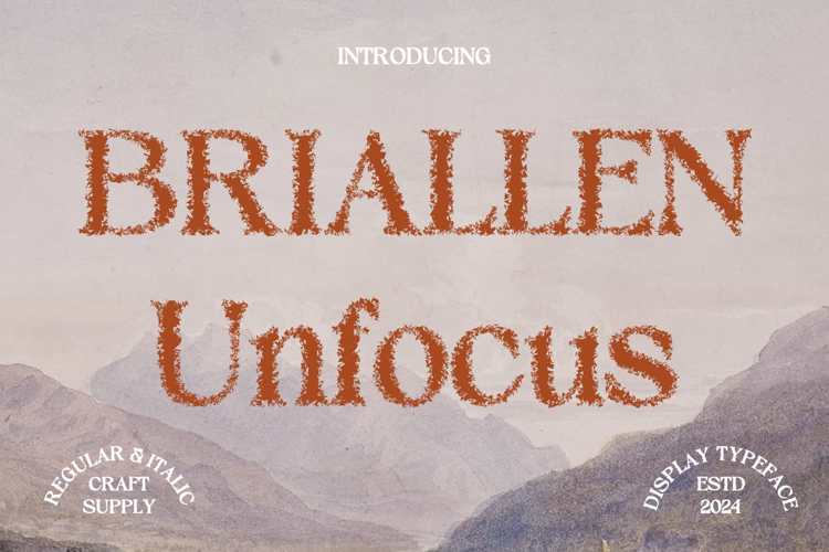 Briallen Unfocus Font