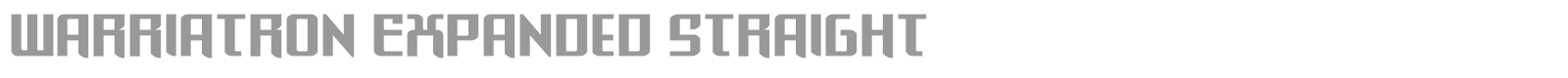 Warriatron font preview