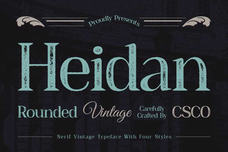 Heidan Rounded Vintage Font