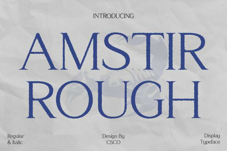 Amstir Rough Font
