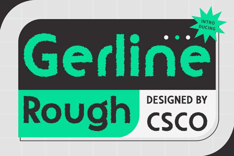 Gerline Rough Font