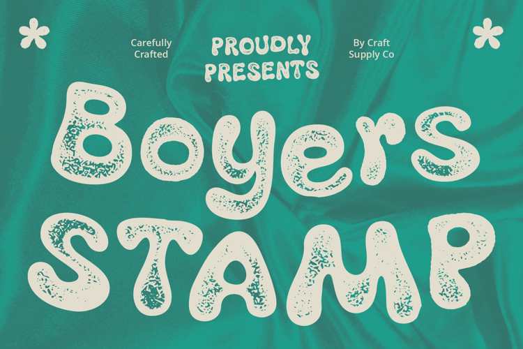 Boyers Stamp Font
