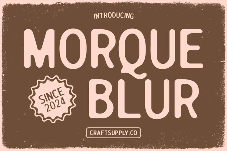 Morque Blur Font