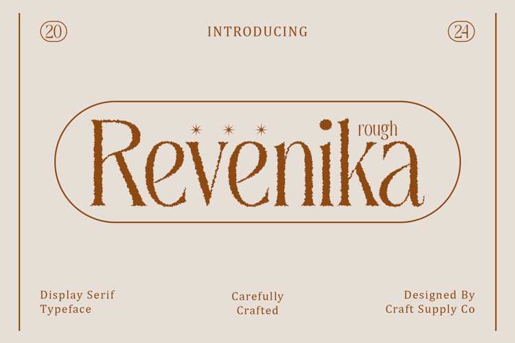 Revenika Rough Font