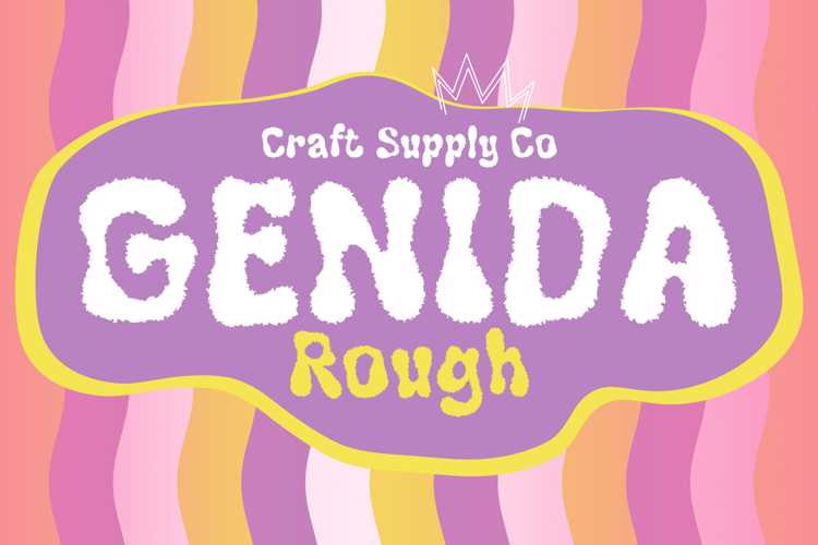 Genida Rough Font